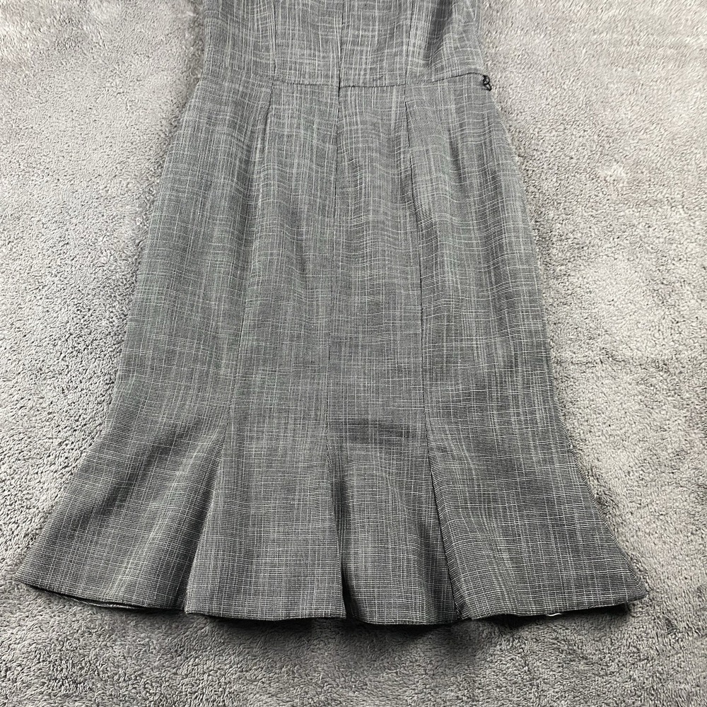 White House Market‎ Dress Womens 00 Gray Knit Sleeveless Pleated - Picture 12 of 14